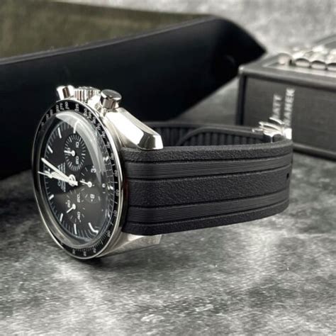 omega speedmaster rubber strap 20mm.